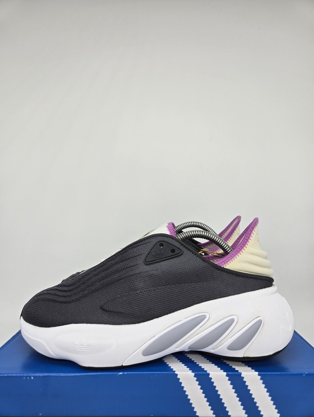 Adidas Women's adiFOM SLTN HP6487 Grey Pulse Lilac Running Shoes Size 8.5